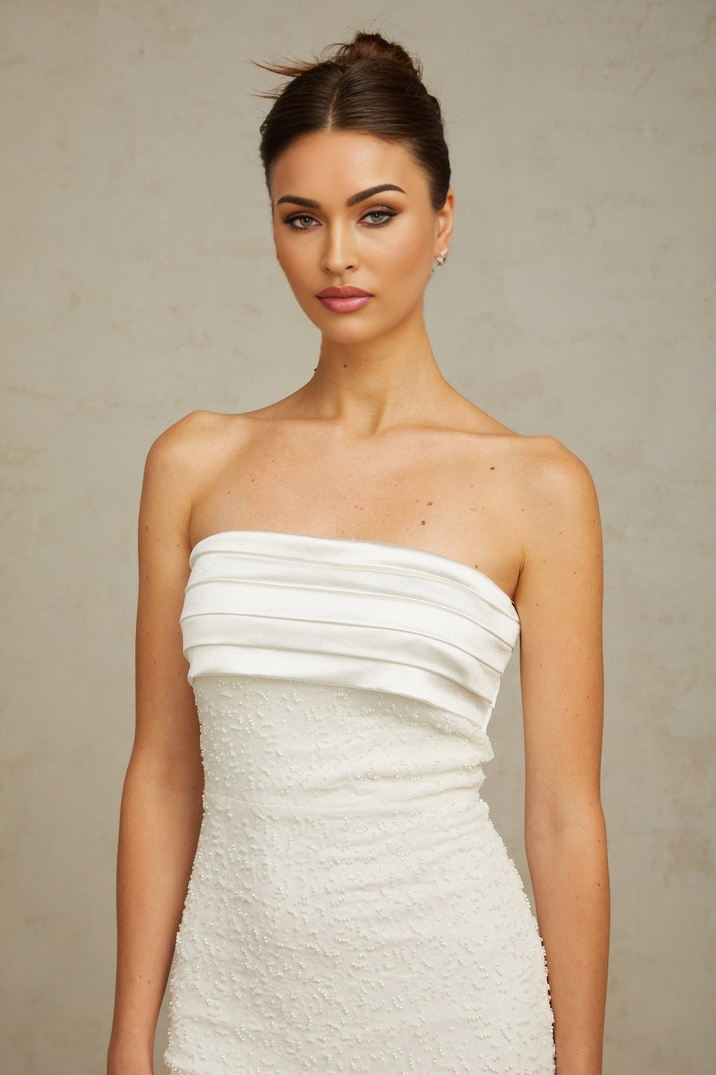Madison Mini Dress White Sequin Off Shoulder Glam