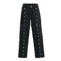 Malaya Jeans Black Buttoned Wide Leg