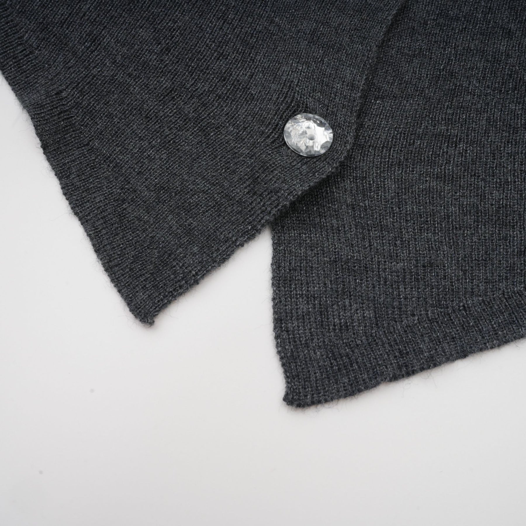 Malina Cardigan Grey Butterfly Sequin Motif & Rhinestone Detail