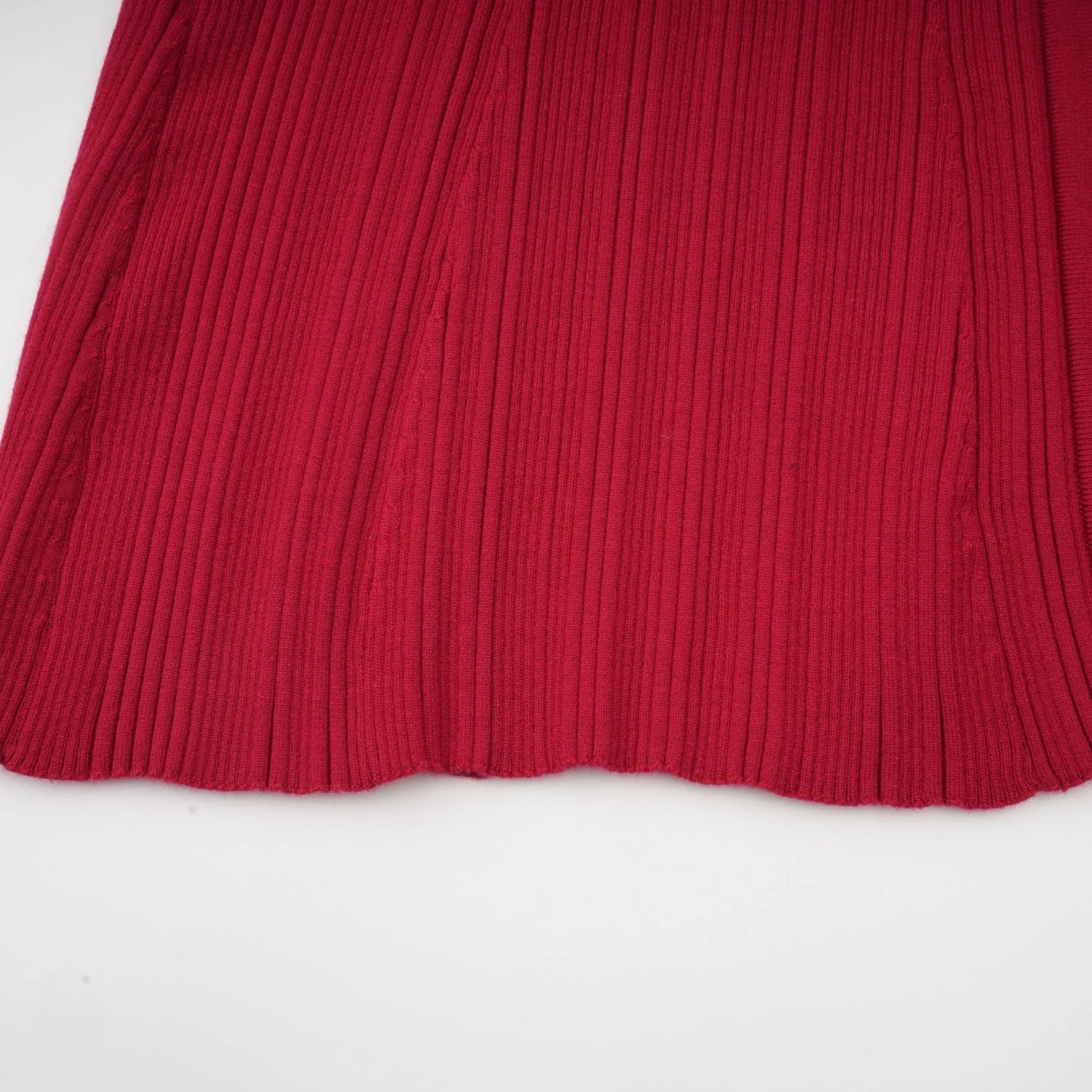 Mallory Midi Dress Red Crystal Embellished Scoop Neck
