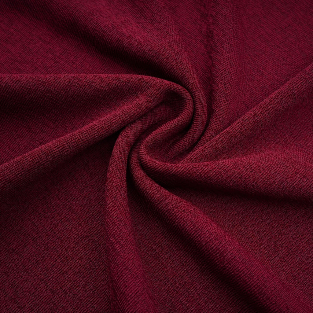 Maria Midi Dress - Vibrant Red with Flap Design & Long Sleeves