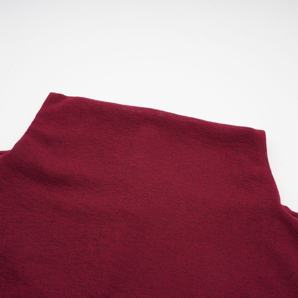 Maria Midi Dress - Vibrant Red with Flap Design & Long Sleeves