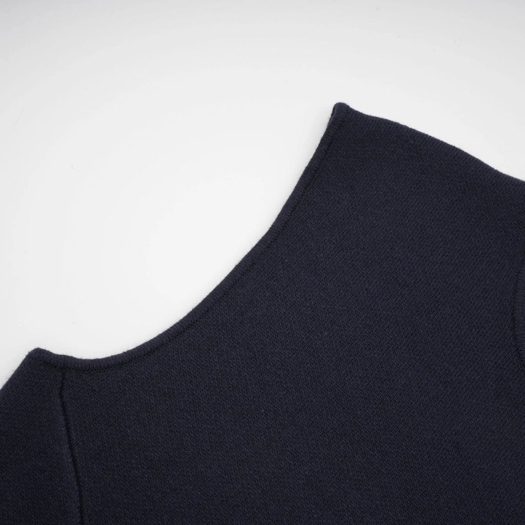 Mariarosa Top & Dress Dark Blue Knitted Matching Set