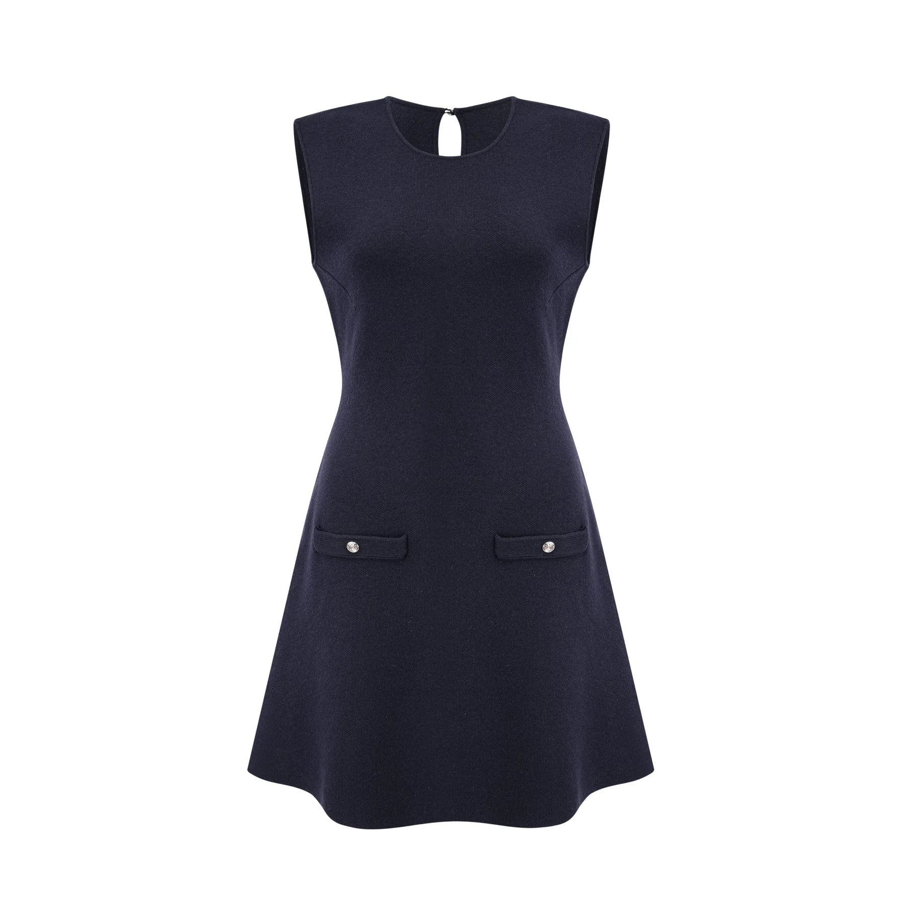Mariarosa Top & Dress Dark Blue Knitted Matching Set