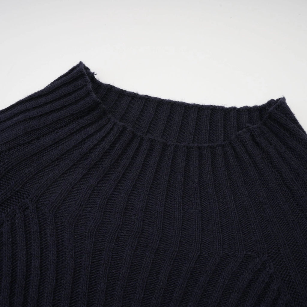 Mariarosa Top & Dress Dark Blue Knitted Matching Set