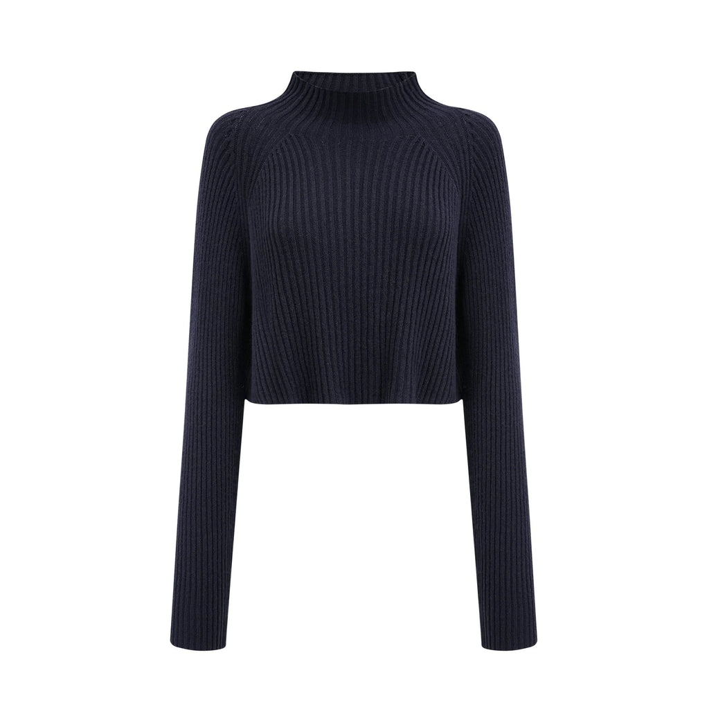 Mariarosa Top & Dress Dark Blue Knitted Matching Set