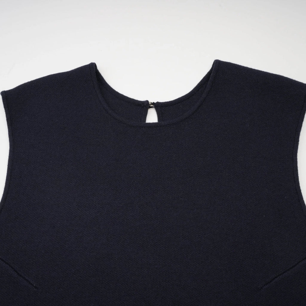 Mariarosa Top & Dress Dark Blue Knitted Matching Set