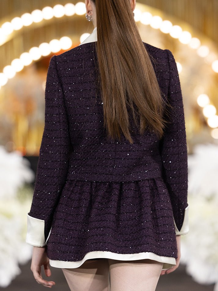 Mariateresa Skirt - Classic Skater Silhouette Style - Elastic Waistband Fit - Texture And Warmth From Polyester And Wool Fabric - Premium Quality