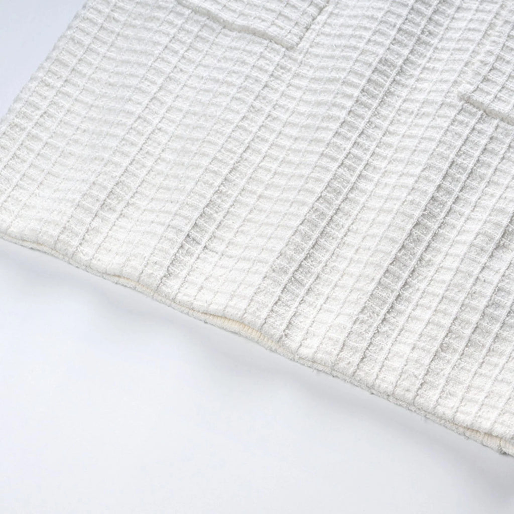Mariella Jacket & Skirt White Waffle Knit Set
