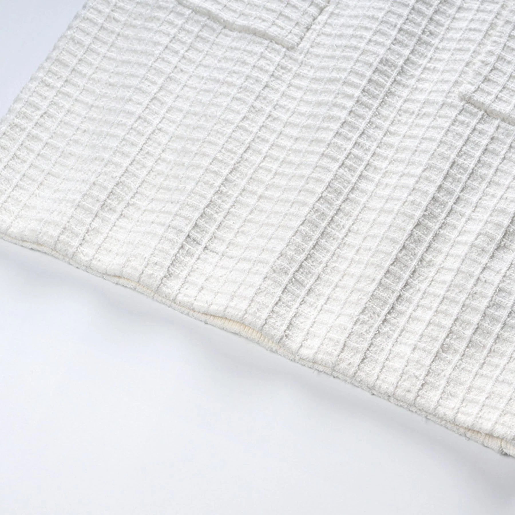 Mariella Jacket & Skirt White Waffle Knit Set