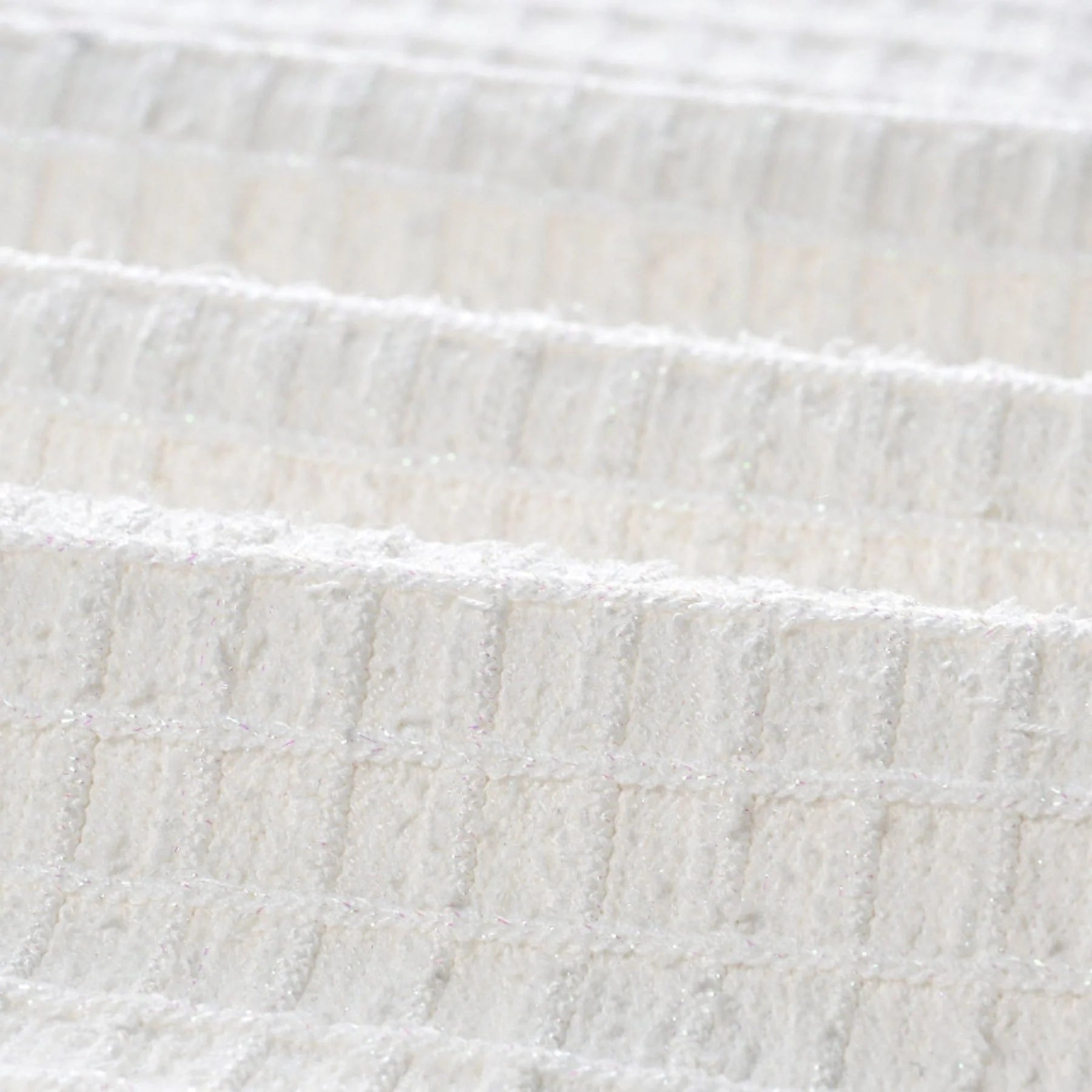 Mariella Jacket & Skirt White Waffle Knit Set