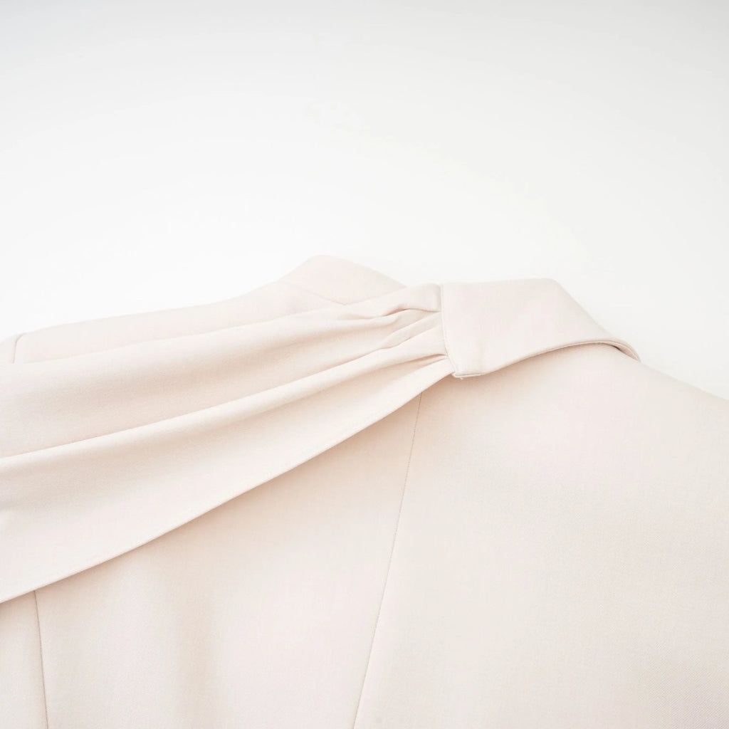 Marina Classic Jacket with Scarf Detailing