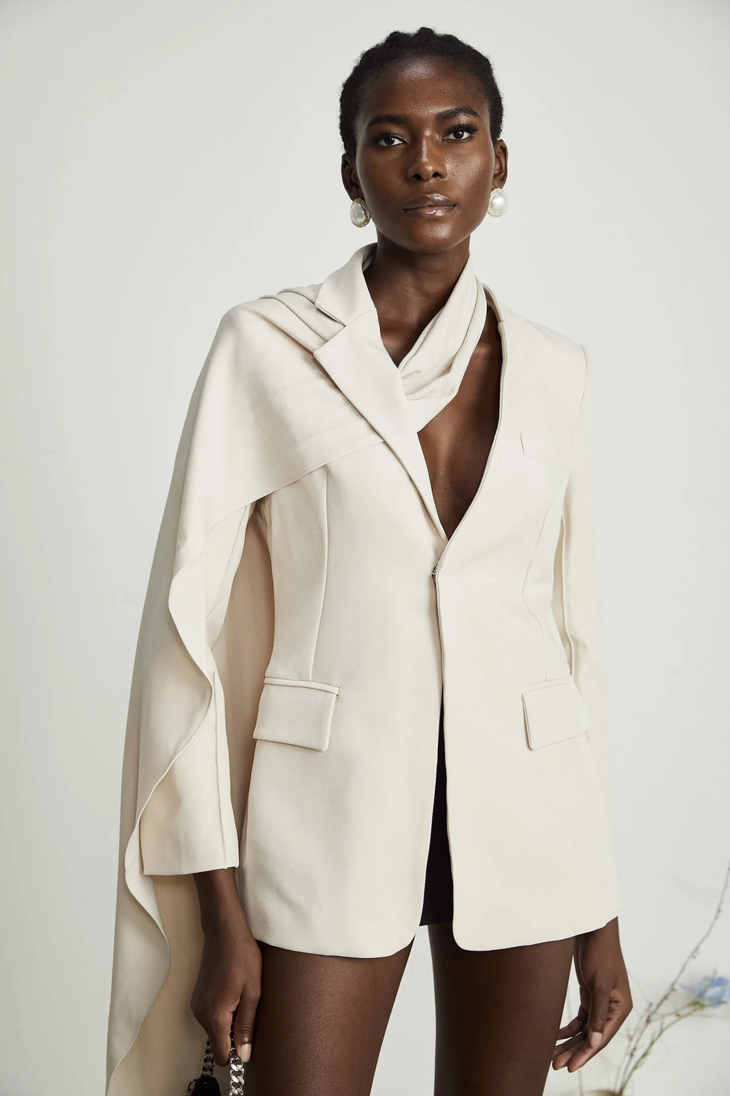 Marina Classic Jacket with Scarf Detailing