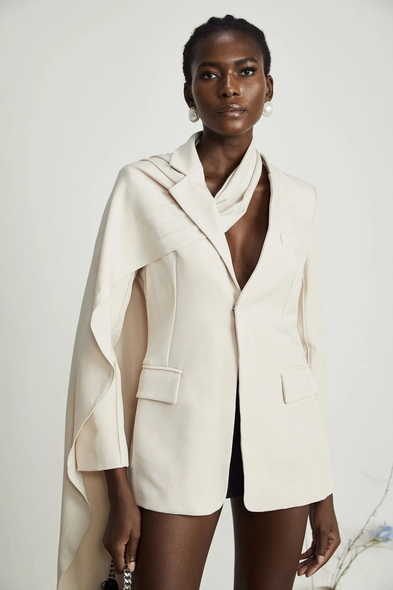Marina Classic Jacket with Scarf Detailing