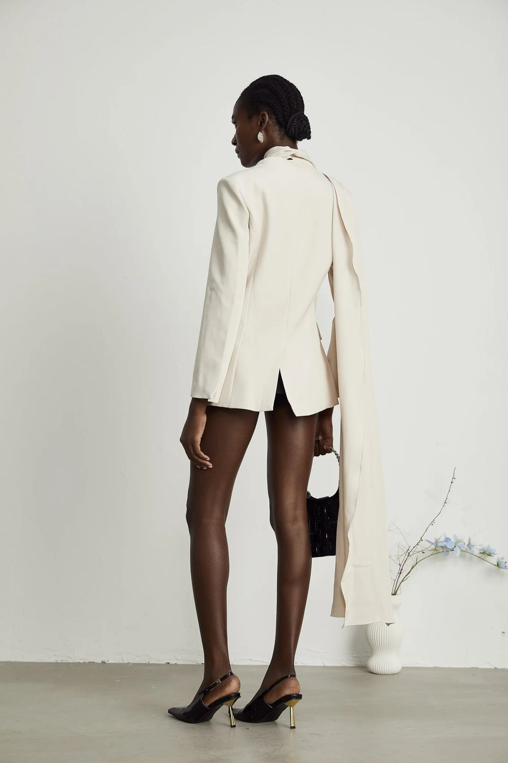 Marina Classic Jacket with Scarf Detailing