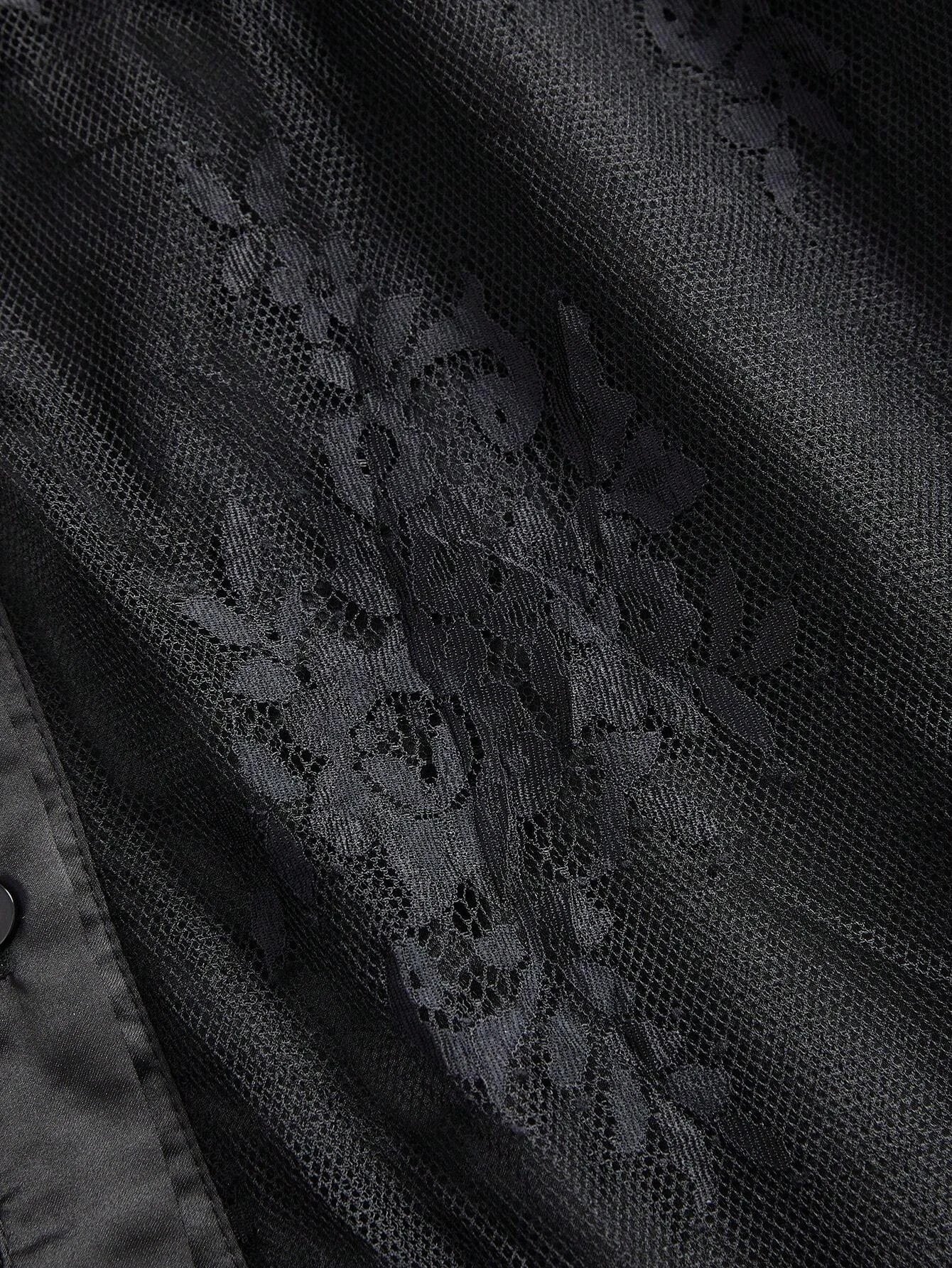 Marisa Midi Dress - Bishop Sleeve - High Waist - Elegant - Lace