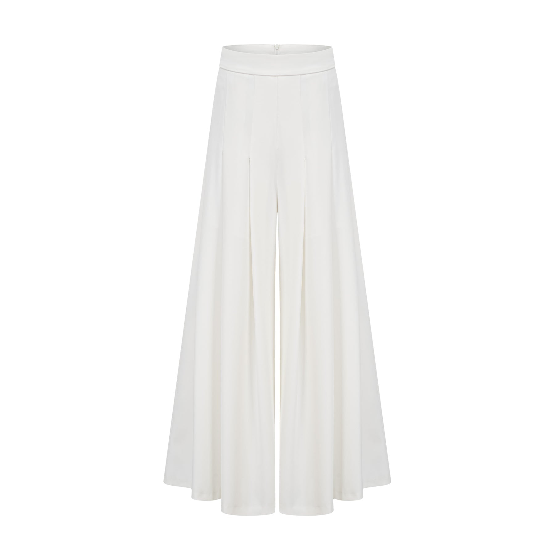 Mary Top & Trousers White Asymmetric One Shoulder Matching