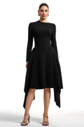 Matilde Black High Low Hemline Dress