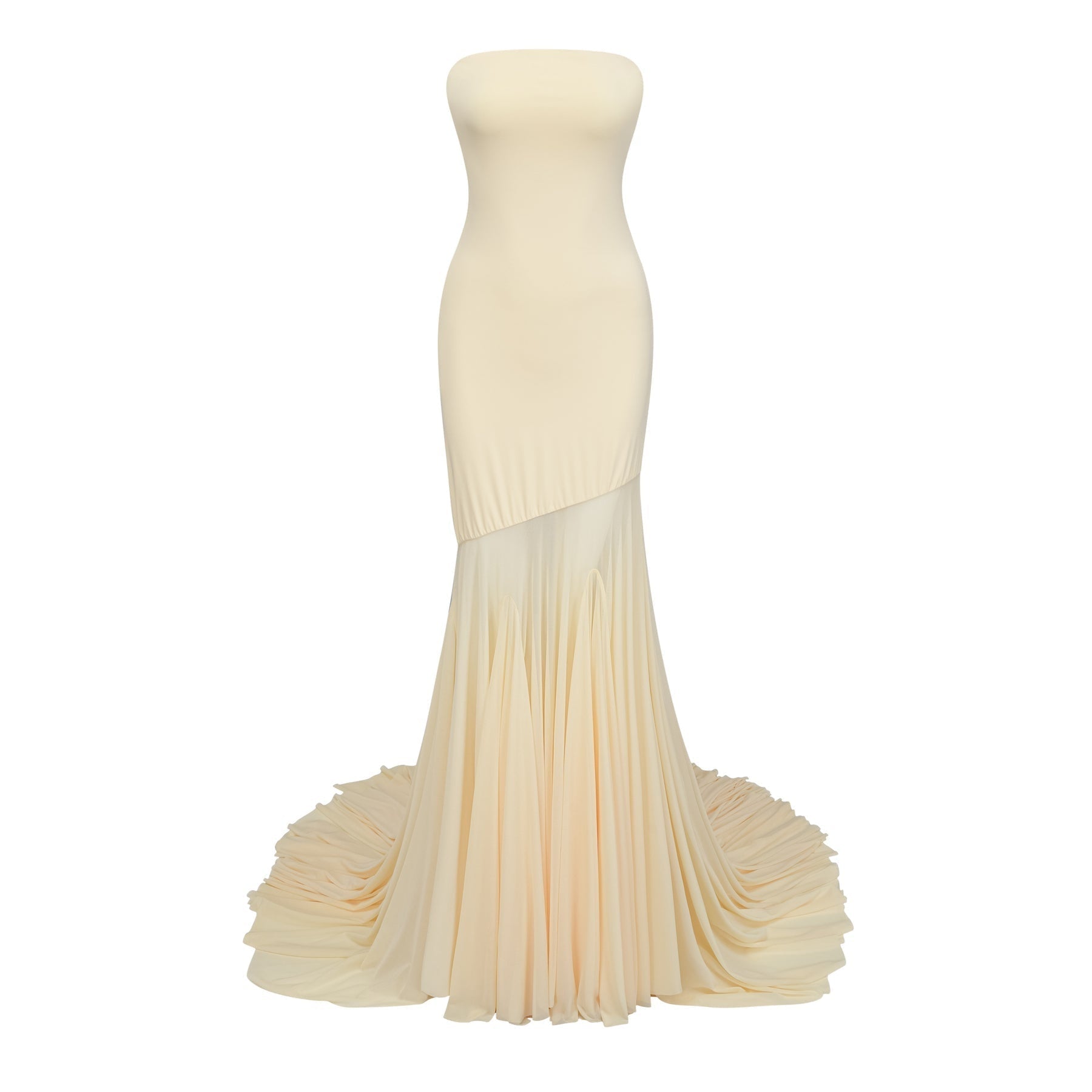 Matilde Maxi Dress - Off - Shoulder Tulle Pleated Floor - Length