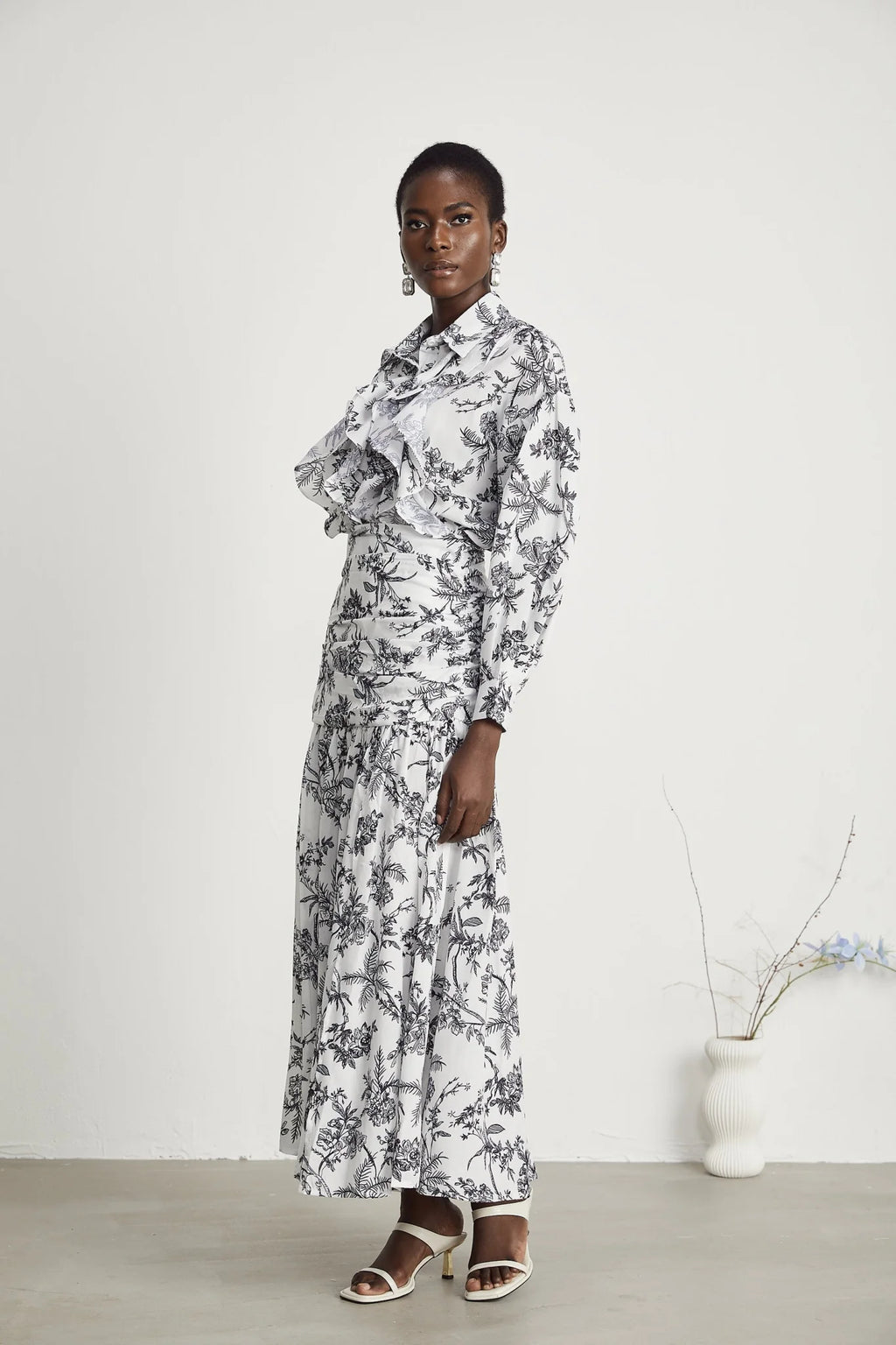 Maya Shirt & Skirt Graphic Print Matching Set