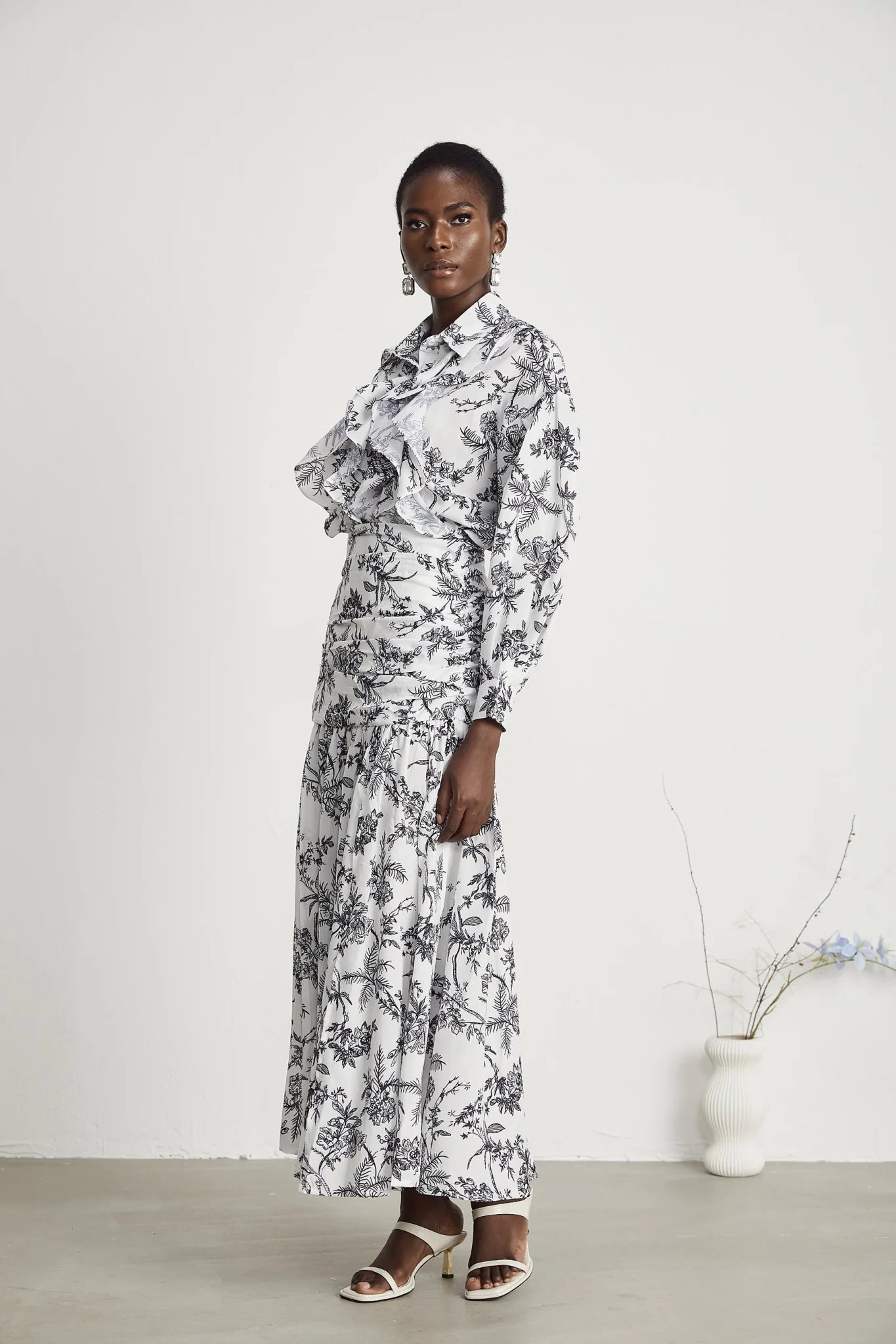 Maya Shirt & Skirt Graphic Print Matching Set