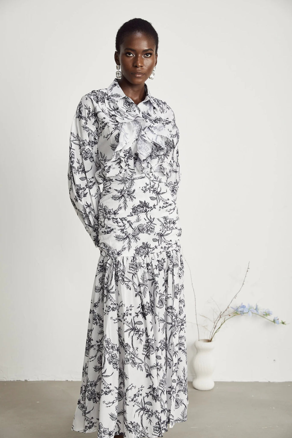 Maya Shirt & Skirt Graphic Print Matching Set