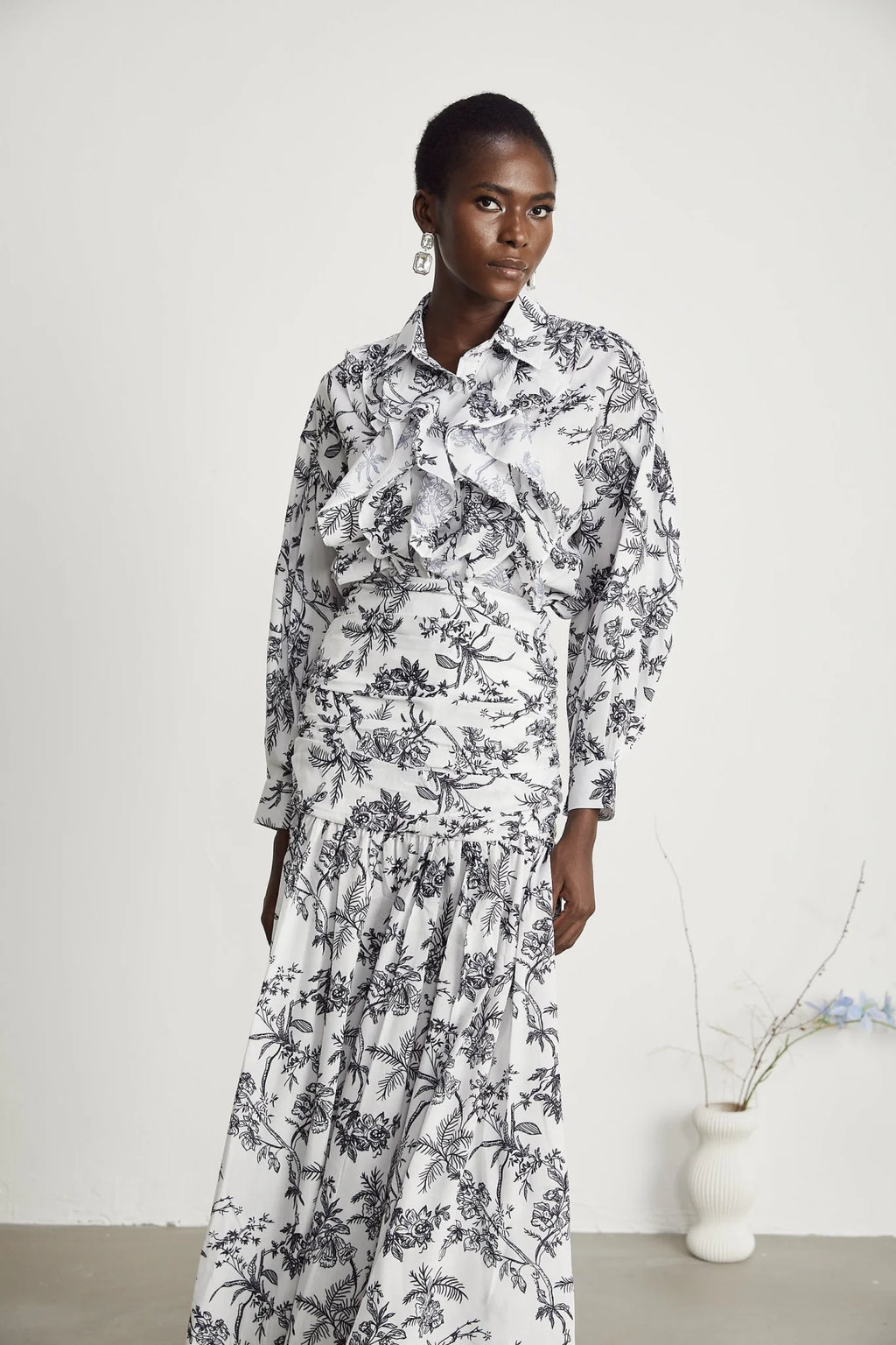 Maya Shirt & Skirt Graphic Print Matching Set