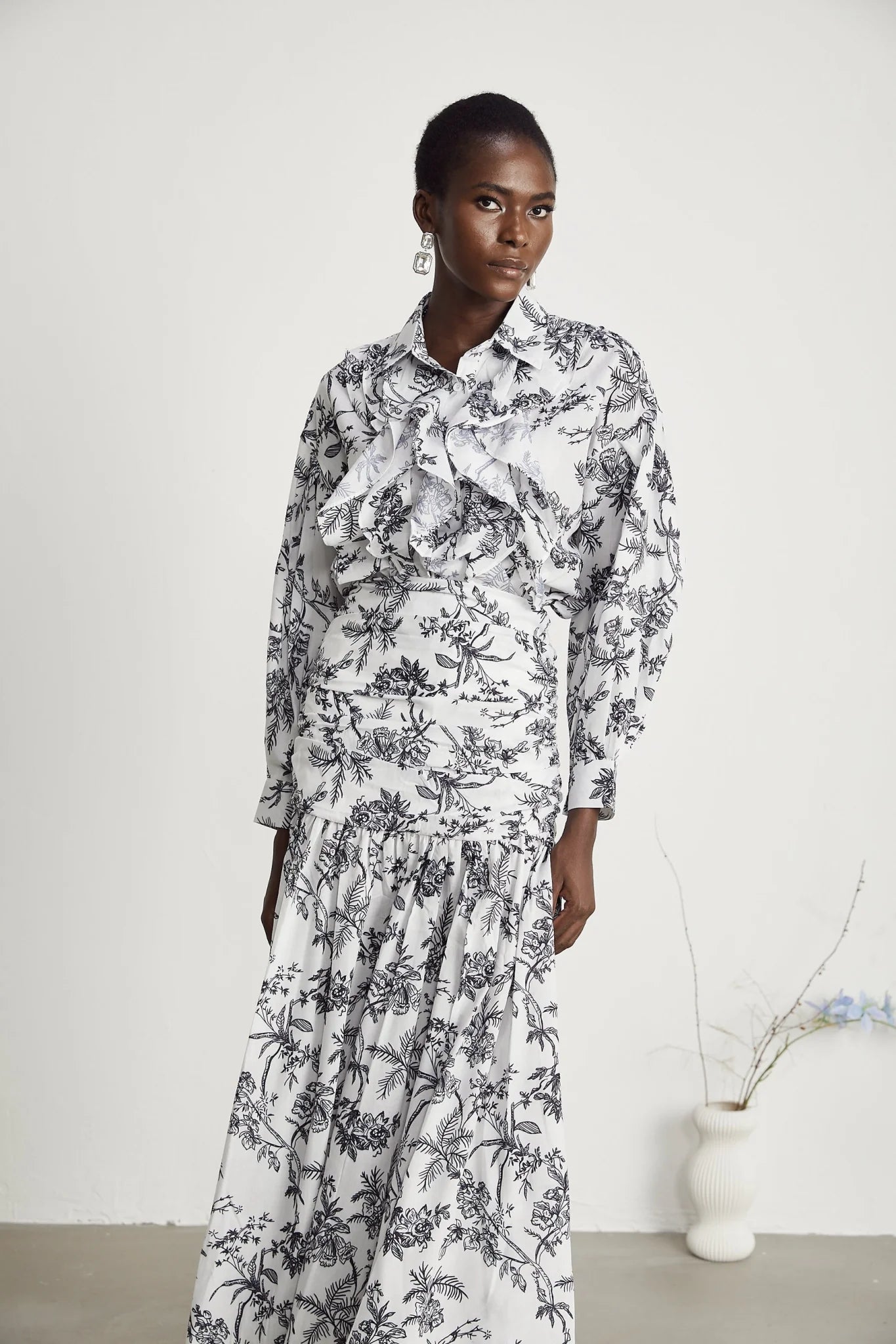 Maya Shirt & Skirt Graphic Print Matching Set