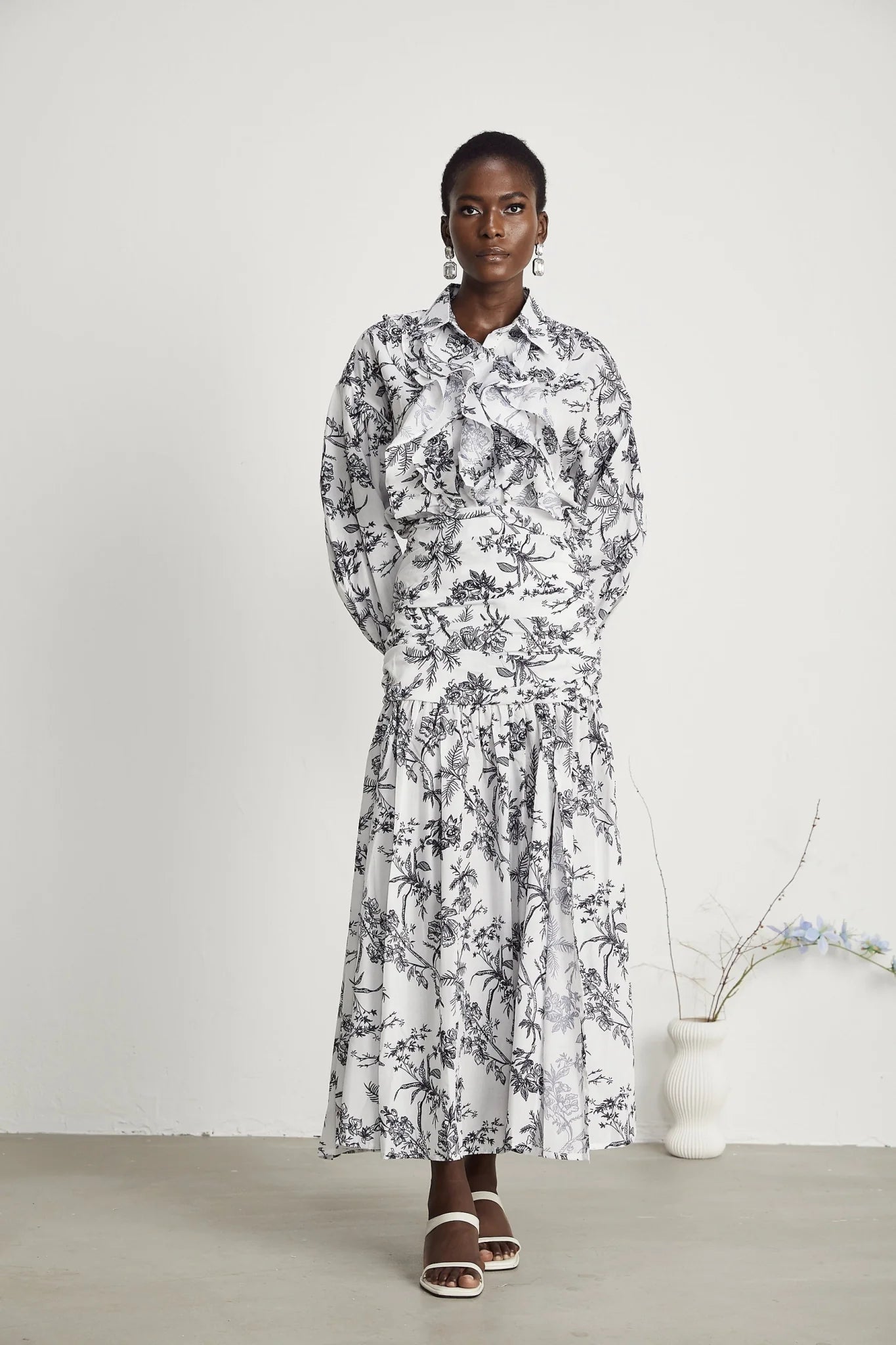 Maya Shirt & Skirt Graphic Print Matching Set