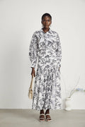 Maya Shirt & Skirt Graphic Print Matching Set