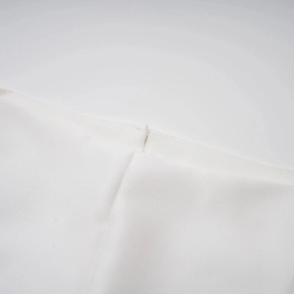 Mikayla Midi Dress White Open - Back Cap - Sleeve & Pleated Charm