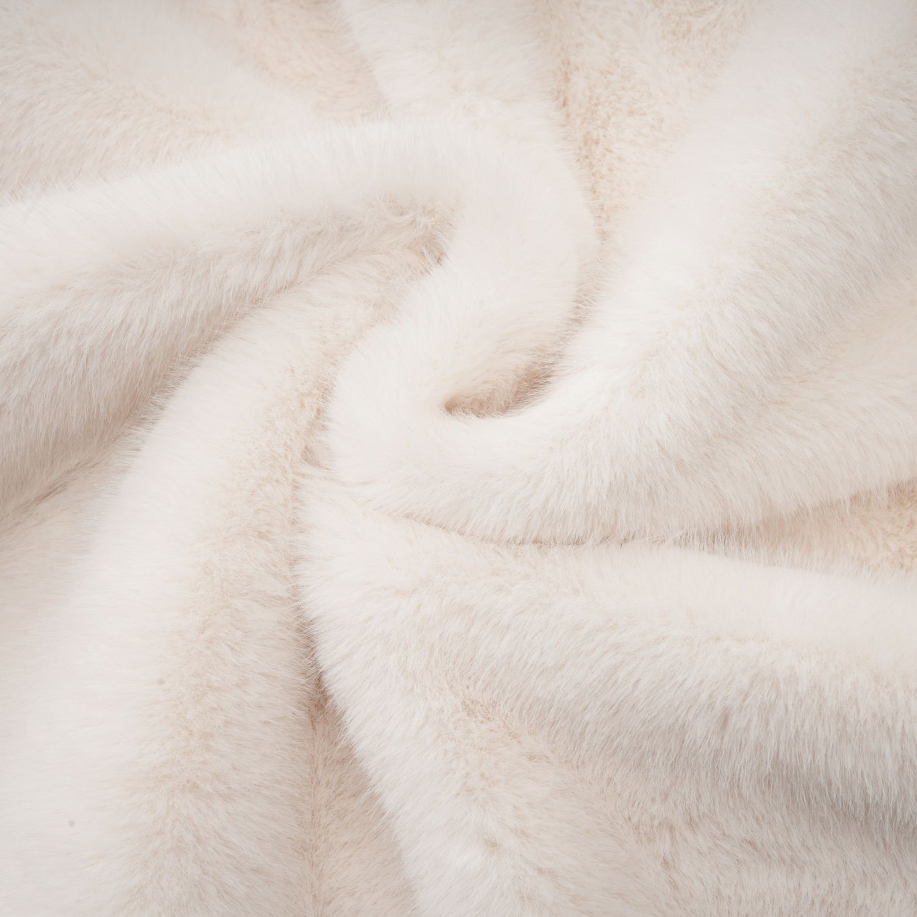 Miracle Jacket Miracle Faux Fur Double Breasted White & Stand