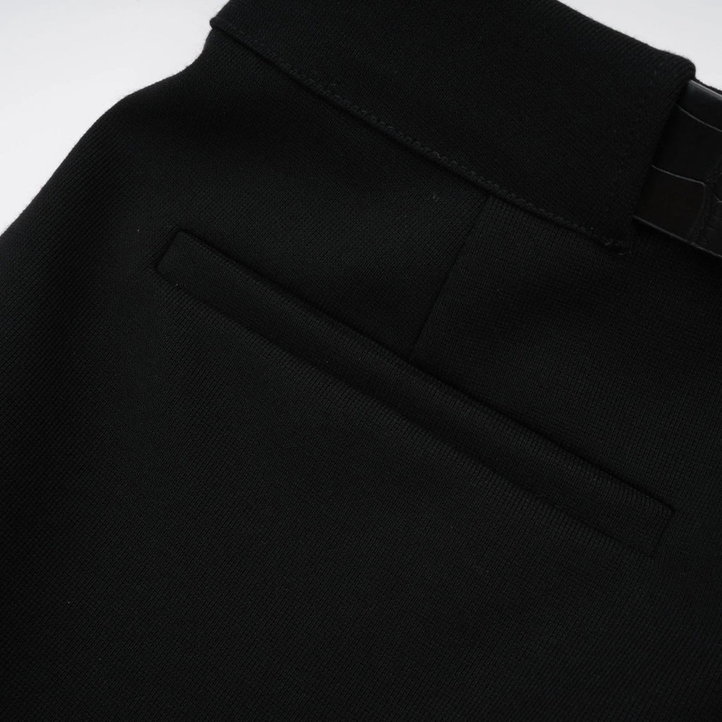 Miranda Black Belted Shorts with Gold - Tone Hardware