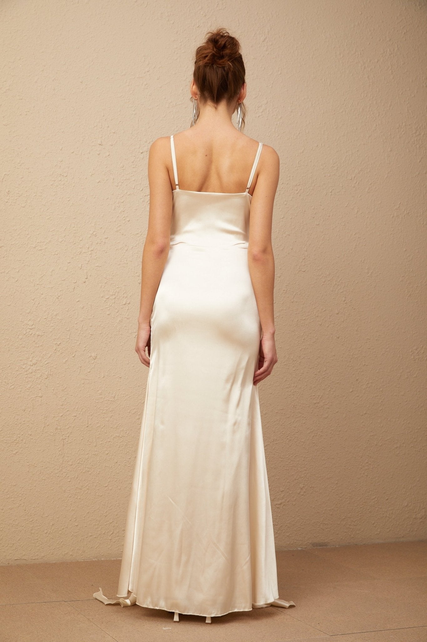 Monica Floral Appliqué Maxi Dress