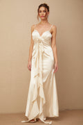 Monica Floral Appliqué Maxi Dress