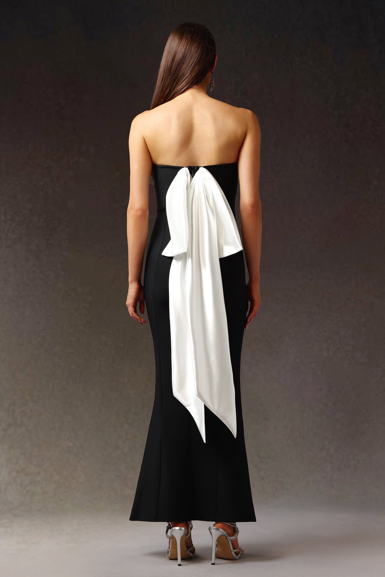 Nadia Black Floral Maxi Dress