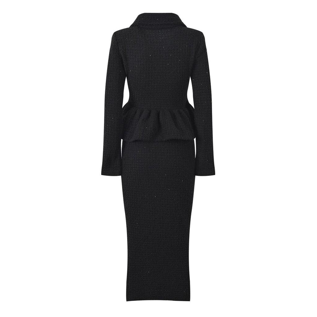Nadia Top & Skirt Set - Tailored Two - Piece Ensemble - Structured Fit - Elegant Look