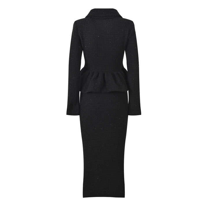 Nadia Top & Skirt Set - Tailored Two - Piece Ensemble - Structured Fit - Elegant Look