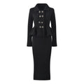 Nadia Top & Skirt Set - Tailored Two - Piece Ensemble - Structured Fit - Elegant Look