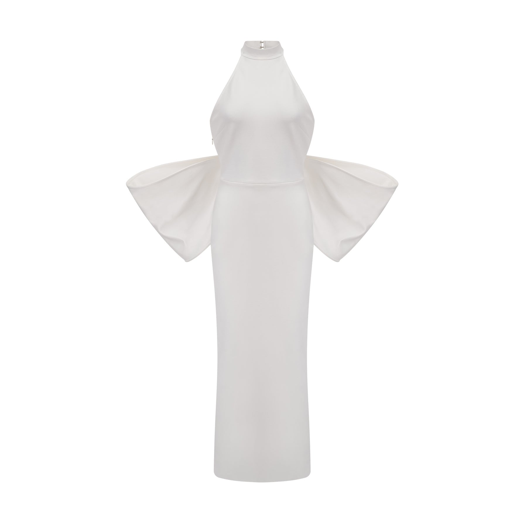 Natalia Dress White Oversize - Bow Maxi