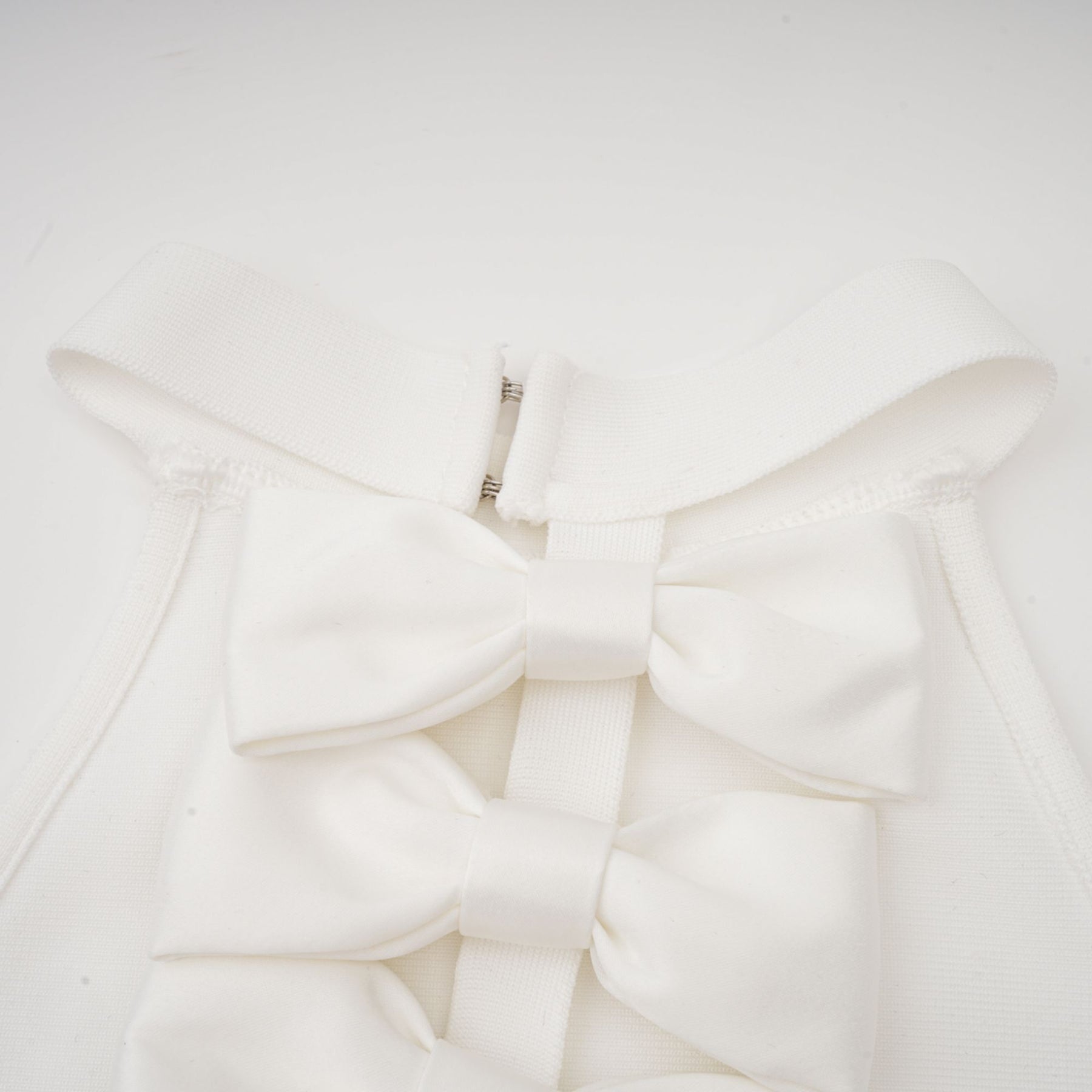 Natalia Dress White Oversize - Bow Maxi