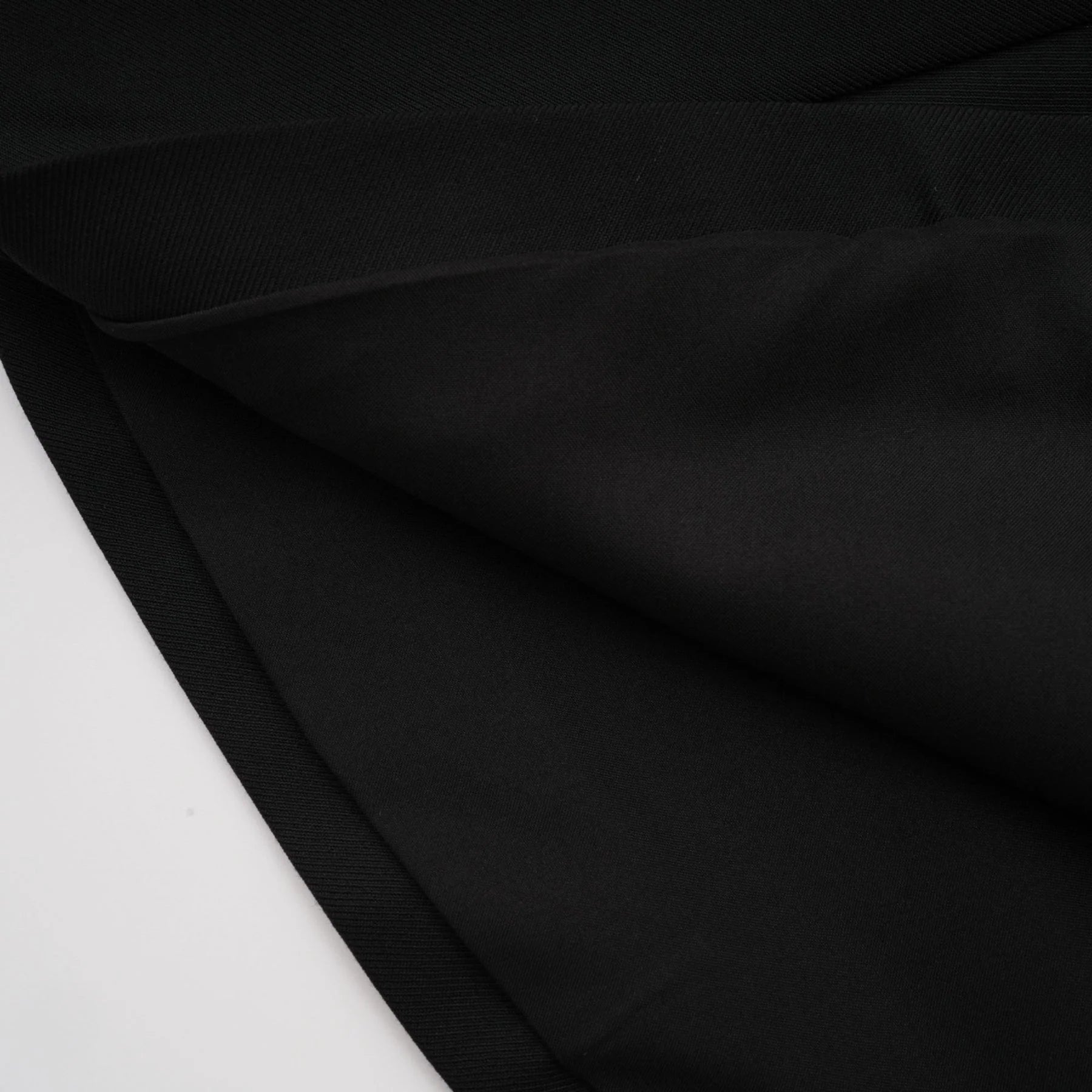 Nora Mini Dress Black Flared Crossover Gold Button