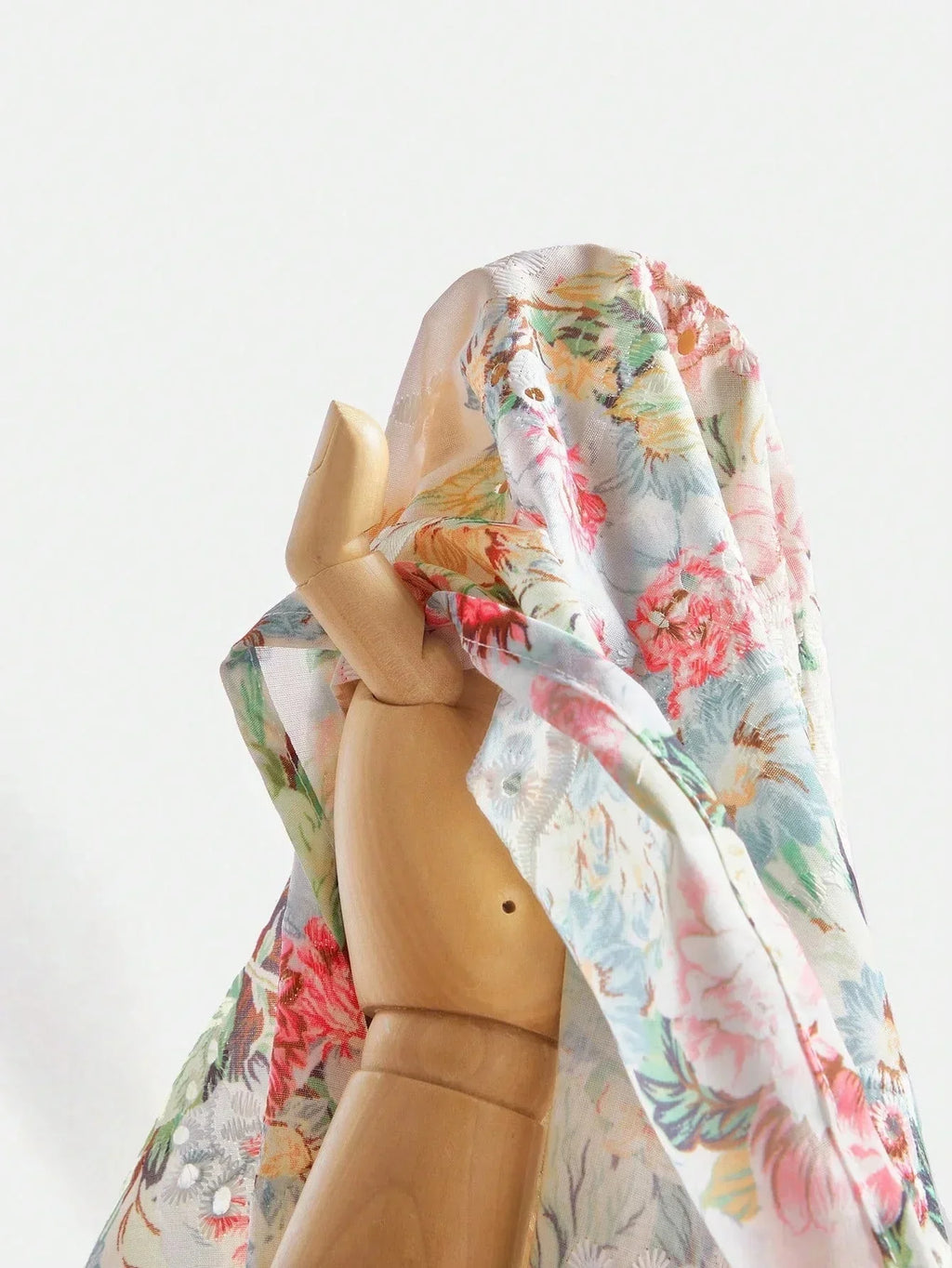 Oakley Midi Dress - Shirt Collar - Bishop Sleeve - High Waist - Floral Pattern - Elegant Style