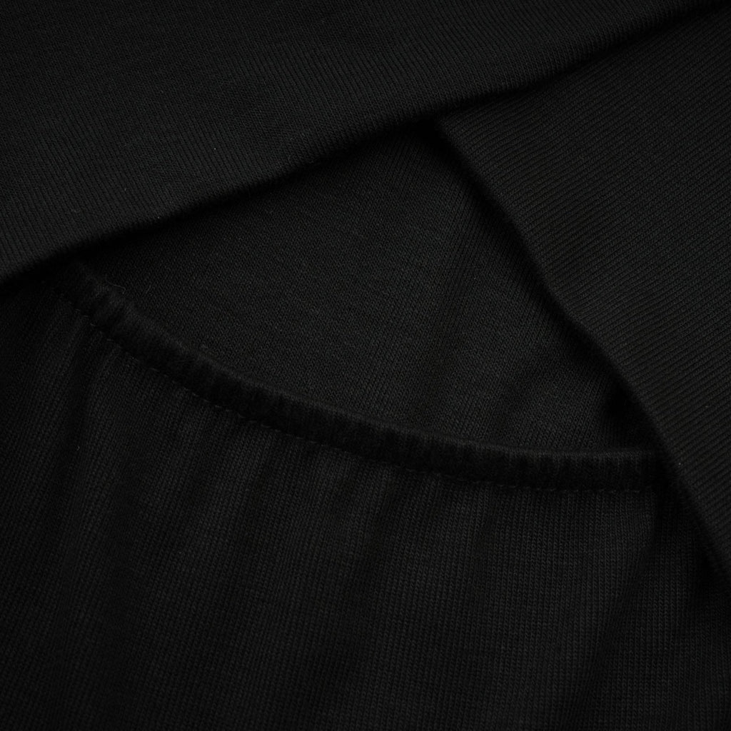 Ofelia Top Black Ruched Halterneck Jersey & Metal Buckle Detail