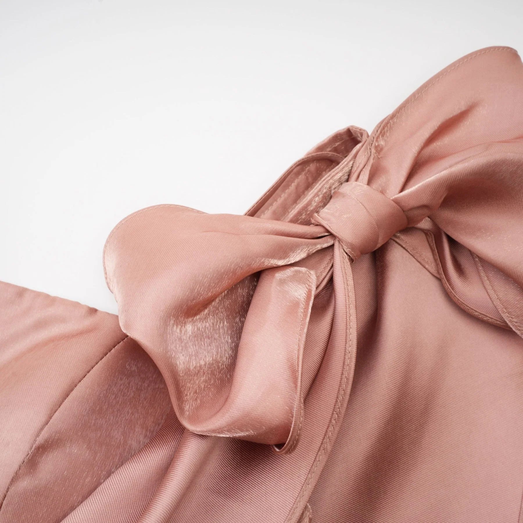 Olga Dress Brown Bow Detail Flare Mini