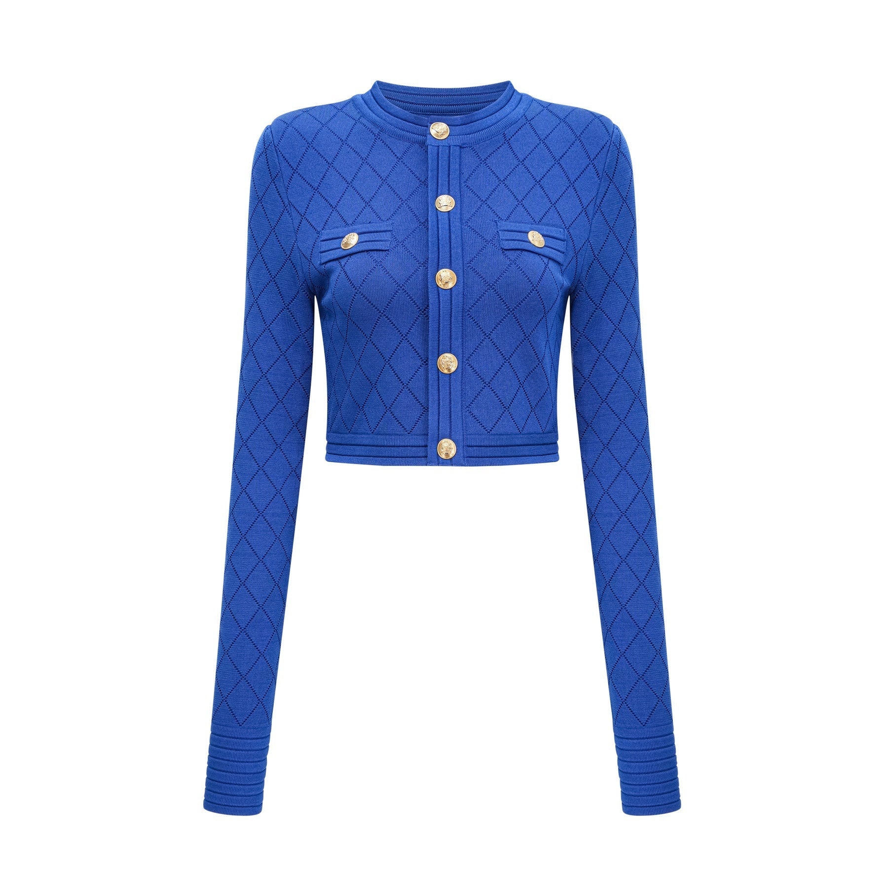 Olga Skirt & Top Set Plaid Blue Button