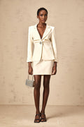 Ornella Blazer & Skirt Crystal Embellished Cinched Waist Set
