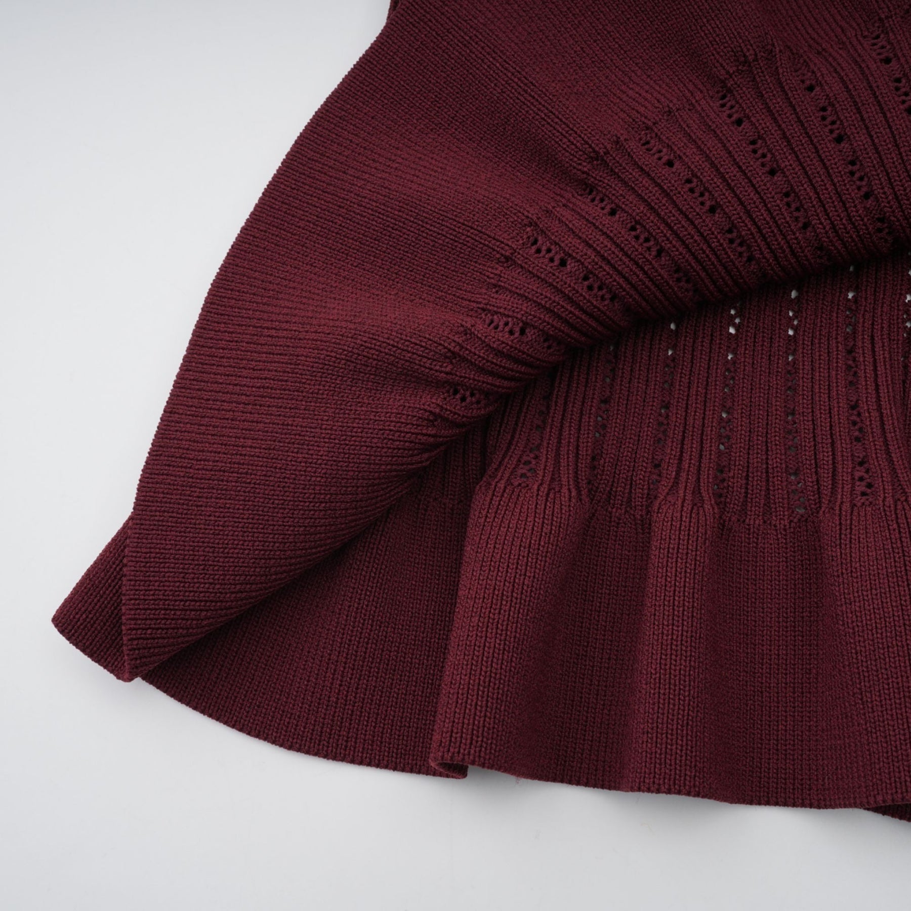 Paisley Skirt & Top Set Crystal Embellished Bordeaux Red
