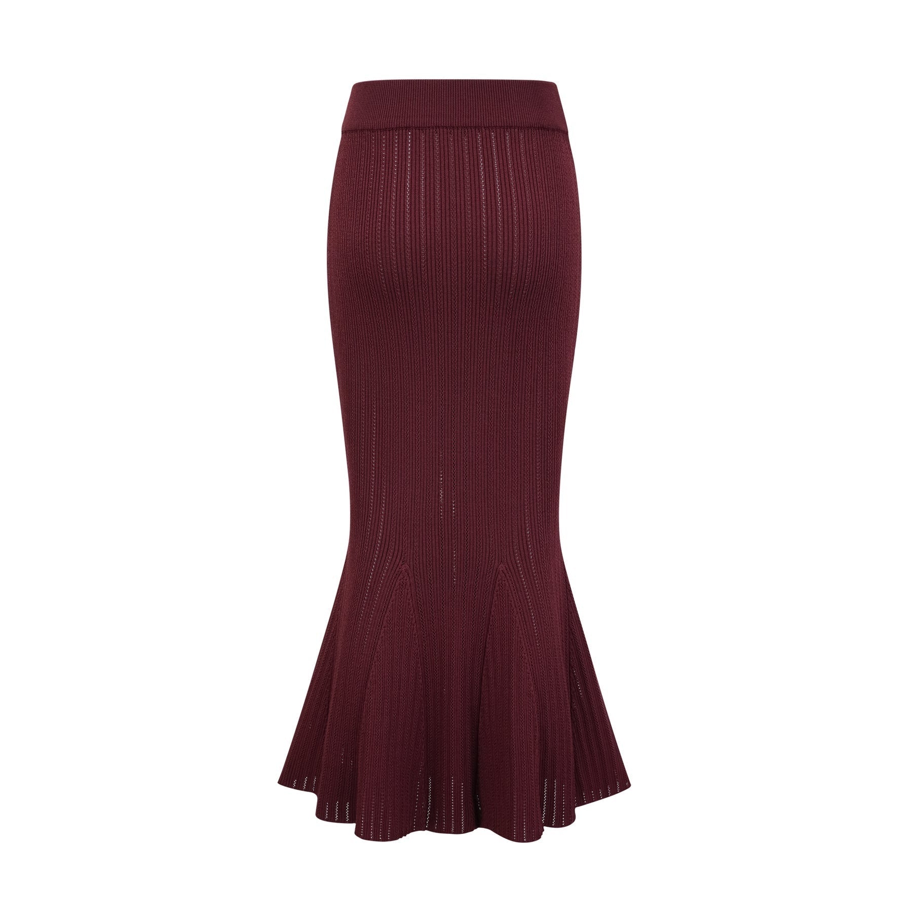 Paisley Skirt & Top Set Crystal Embellished Bordeaux Red