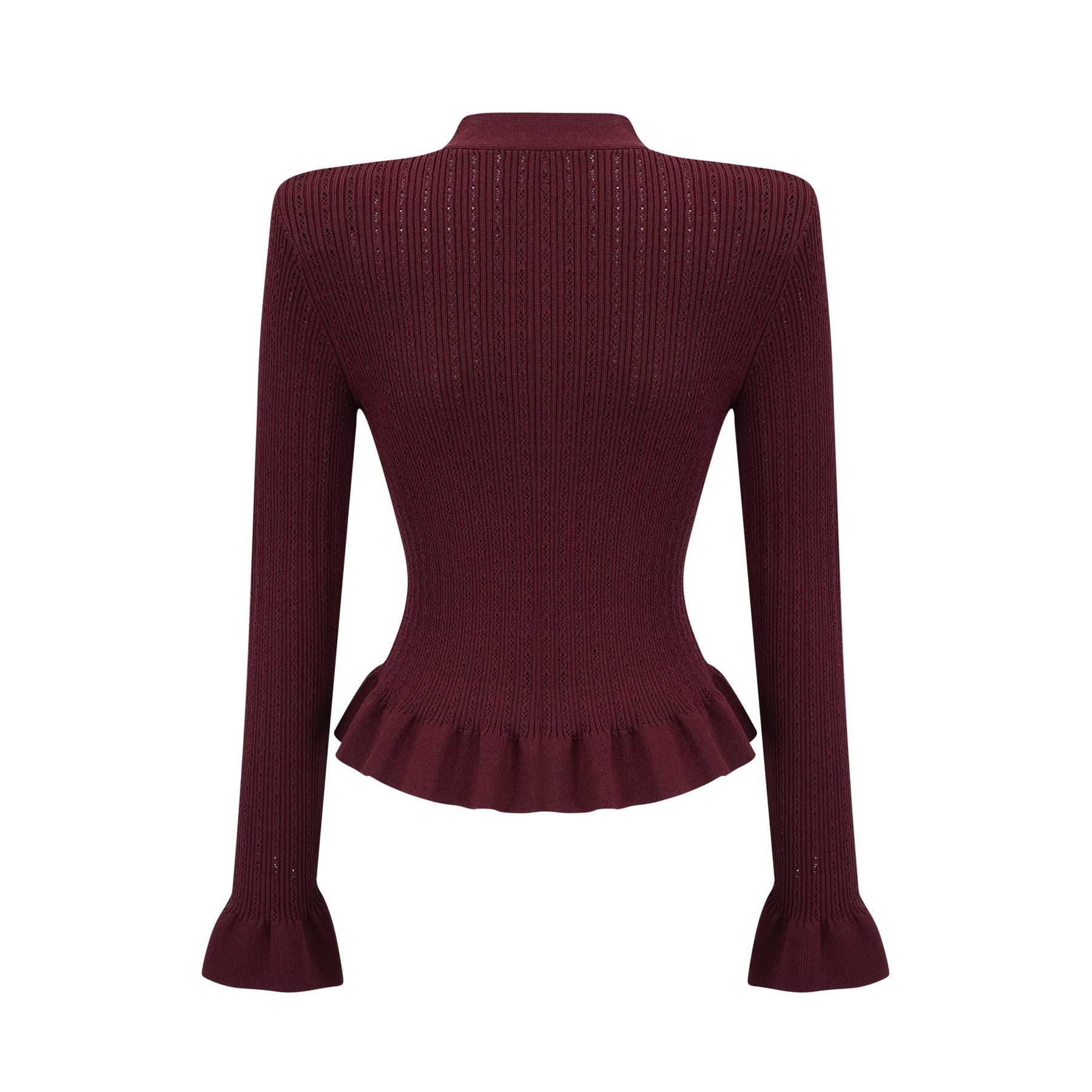Paisley Skirt & Top Set Crystal Embellished Bordeaux Red